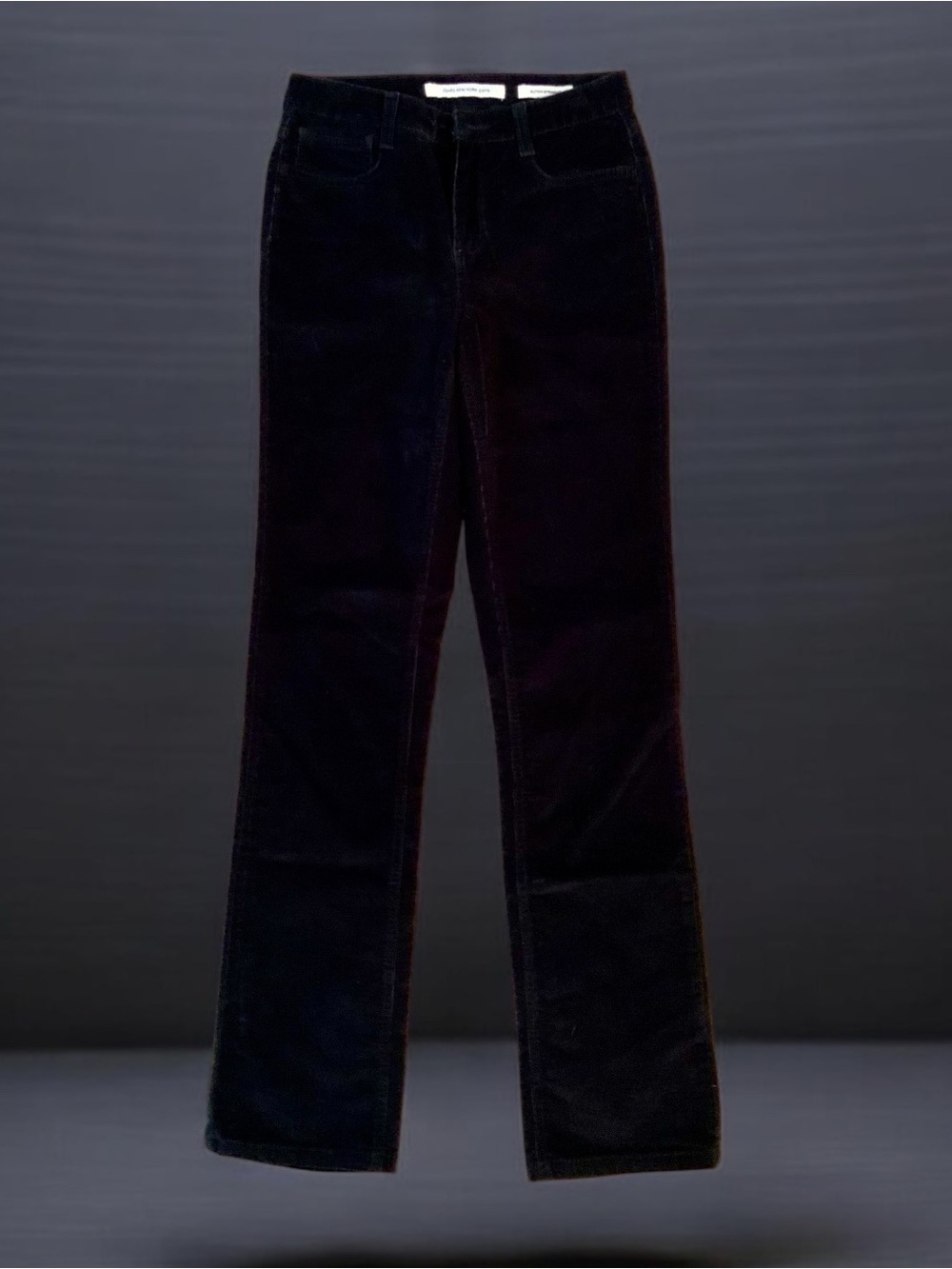 Jones New York Black Sutton Straight Leg Stretch Corduroy Jeans